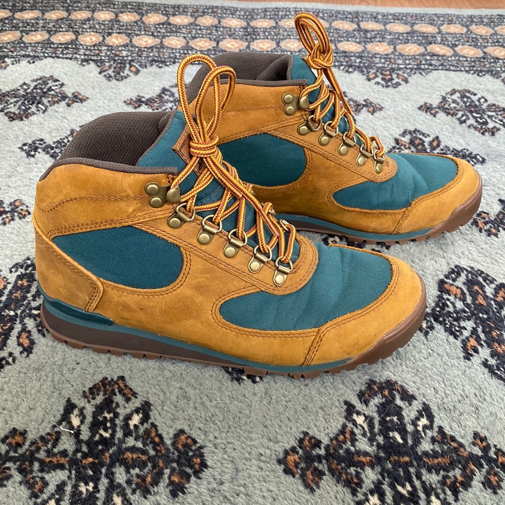 Danner Womens Jag Brown Leather Teal Hiking Boot 7 🥾